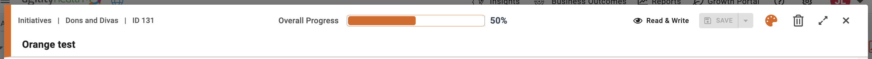 BO Card Top Options