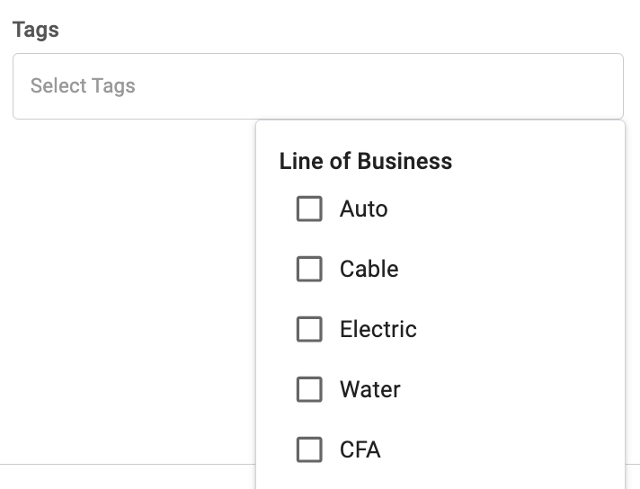 BO Outcome Card Tags